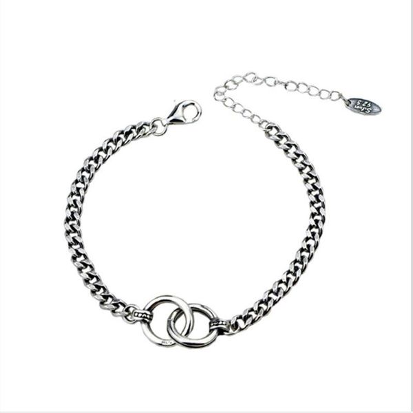 charm bracelets boako hip hop jewelry double circle thai silver color bracelet handmade thick chain couple for men women party gift, Golden;silver
charm bracelets boako hip hop jewelry double circle thai silver color bracelet handmade thick chain couple for men women party gift, Golden;silver