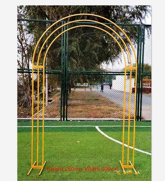 party decoration wedding props iron al arch three-pole flower gate happiness door single and double-pole arrangement
party decoration wedding props iron al arch three-pole flower gate happiness door single and double-pole arrangement