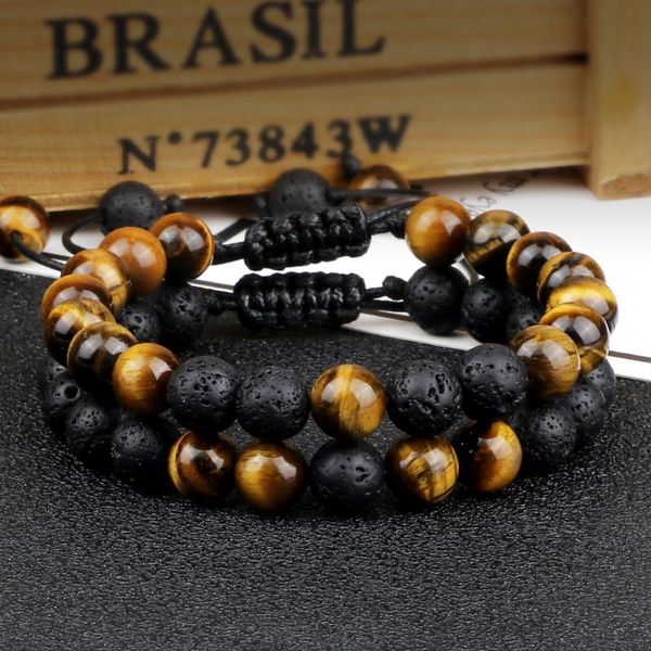 beaded, strands 2pcs/set handmade men bracelet natural stone multicolor tiger eye lava beaded braided bracelets couples for women yoga jewel, Black
beaded, strands 2pcs/set handmade men bracelet natural stone multicolor tiger eye lava beaded braided bracelets couples for women yoga jewel, Black