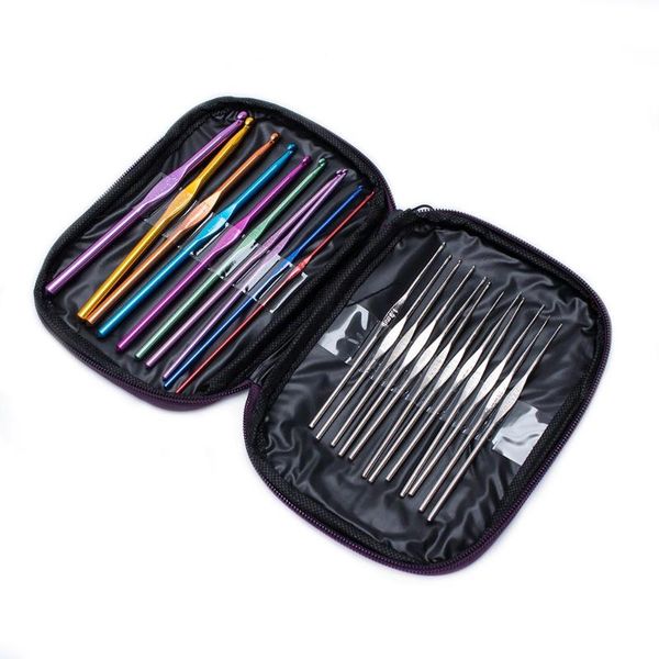 pc/set multi stainless steel aluminum sweater needles crochet hooks set knitting needle tools with case yarn craft kit sewing notions &, Black
pc/set multi stainless steel aluminum sweater needles crochet hooks set knitting needle tools with case yarn craft kit sewing notions &, Black