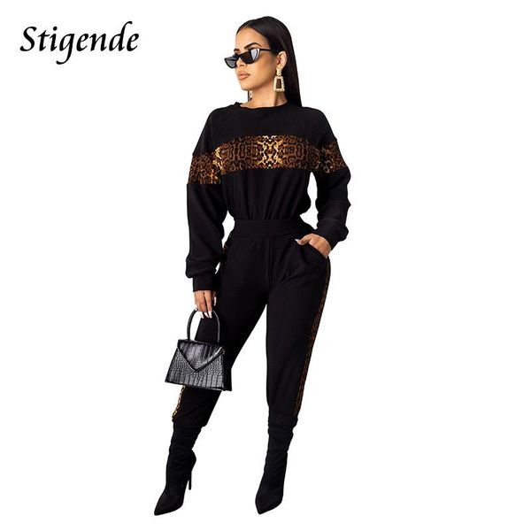 two piece dress stigende autumn leopard print fitness 2pcs set woman patchwork workout casual o neck pullover and pants, White
two piece dress stigende autumn leopard print fitness 2pcs set woman patchwork workout casual o neck pullover and pants, White