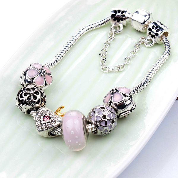 fashion crown crystal bead bracelet for pandora style pendant charm bead jewelry with2694, Black
fashion crown crystal bead bracelet for pandora style pendant charm bead jewelry with2694, Black