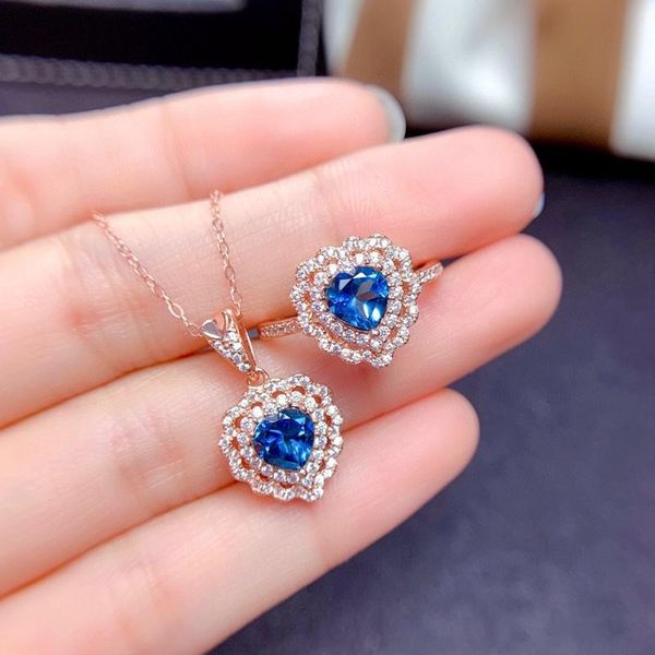 earrings & necklace heart of ocean ring set for women blue cubic zirconia pendants romantic jewelry dropship, Silver
earrings & necklace heart of ocean ring set for women blue cubic zirconia pendants romantic jewelry dropship, Silver