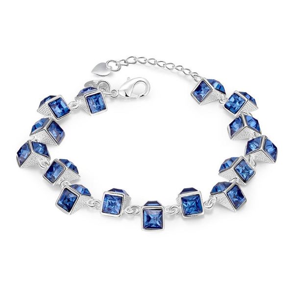 charm bracelets blue crystal zircon sterling silver bracelet 925 lobster buckle simple women's jewelry lucky, Golden;silver
charm bracelets blue crystal zircon sterling silver bracelet 925 lobster buckle simple women's jewelry lucky, Golden;silver