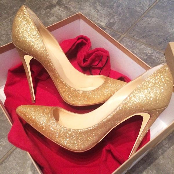 dress shoes fashion gold glittering stiletto heels bride pumps bing bling 12 8cm shallow womem slip-on celebrating, Black
dress shoes fashion gold glittering stiletto heels bride pumps bing bling 12 8cm shallow womem slip-on celebrating, Black