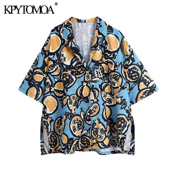 women fashion with pockets oversized printed blouses short sleeve side vents female shirts blusa chic 210420, White
women fashion with pockets oversized printed blouses short sleeve side vents female shirts blusa chic 210420, White