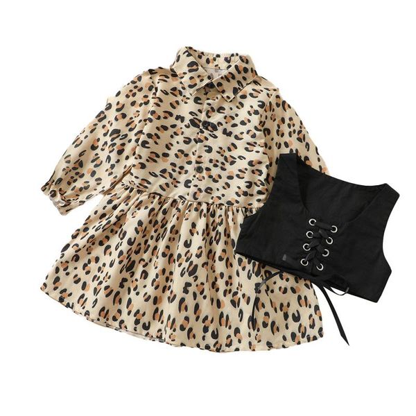 girl's dresses 2021 summer girl\u2021s dress and camisole set fashion leopard long sleeve with solid color bandage vest, Red;yellow
girl's dresses 2021 summer girl\u2021s dress and camisole set fashion leopard long sleeve with solid color bandage vest, Red;yellow