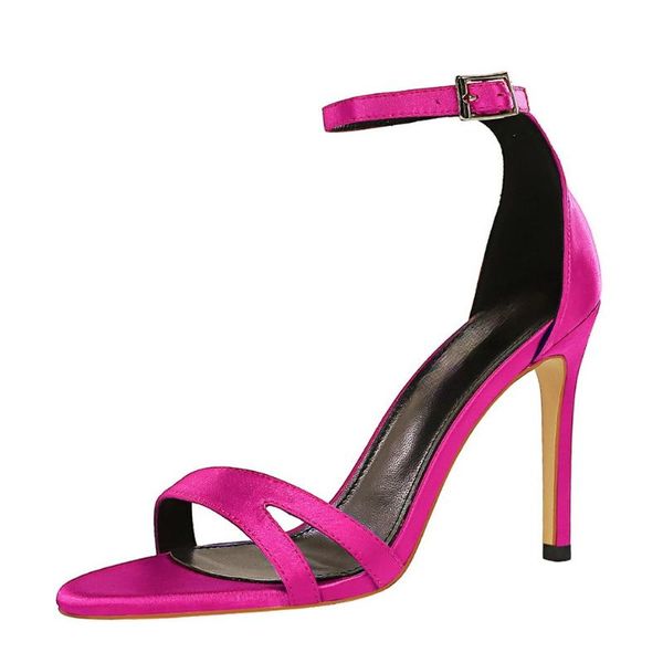 sandals european and american fashion banquet summer high heels thin heel open toe silk cut out one line, Black
sandals european and american fashion banquet summer high heels thin heel open toe silk cut out one line, Black