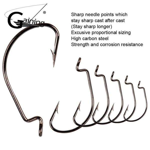 50pcs/lot fishing hooks high carbon steel worm bait jig fish bass barbed wide crank for tackle tools
50pcs/lot fishing hooks high carbon steel worm bait jig fish bass barbed wide crank for tackle tools