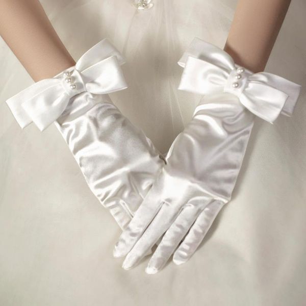 five fingers gloves women' elegant big bow pearl beaded white satin glove female spring summer vintage sunscreen driving r33943, Blue;gray
five fingers gloves women' elegant big bow pearl beaded white satin glove female spring summer vintage sunscreen driving r33943, Blue;gray
