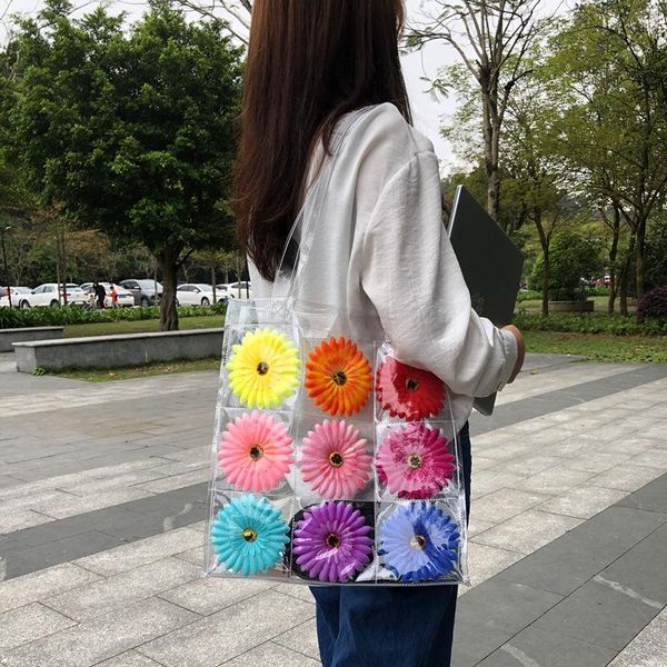 evening bags women tote bag pvc elegant style handbags shoulder casual flower korean ladylike open girl school small fresh all-match
evening bags women tote bag pvc elegant style handbags shoulder casual flower korean ladylike open girl school small fresh all-match
