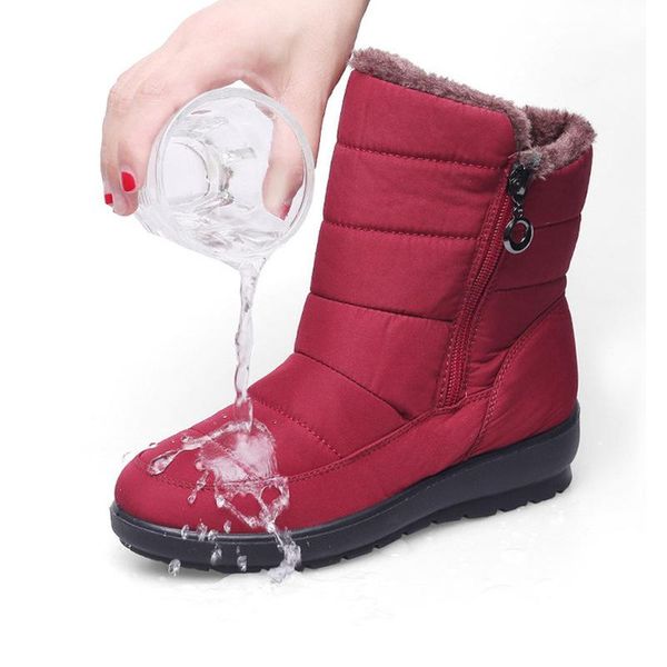 boots 2021 women plush waterproof fabric winter warm snow faux fur non-slip ankle ladies lightweight platform cotton shoes, Black
boots 2021 women plush waterproof fabric winter warm snow faux fur non-slip ankle ladies lightweight platform cotton shoes, Black