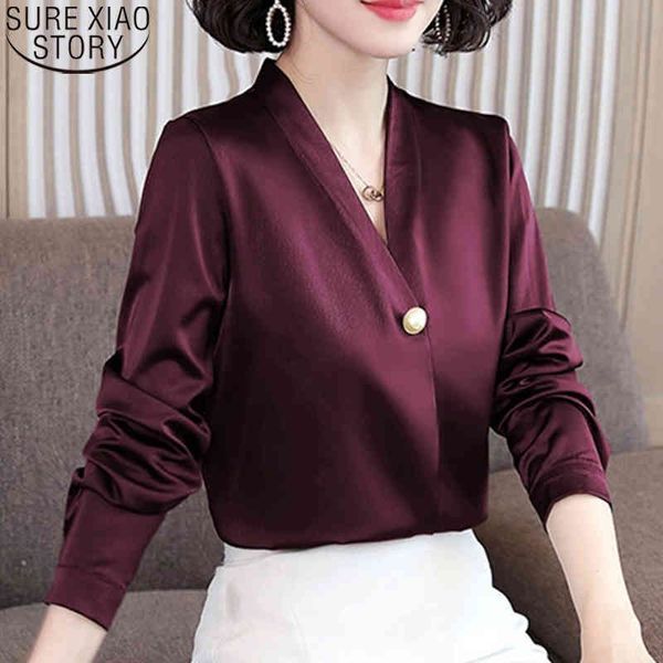 plus size elegant office lady women blouse korean long sleeve satin shirt fashion v-neck button shirts 13043 210417, White
plus size elegant office lady women blouse korean long sleeve satin shirt fashion v-neck button shirts 13043 210417, White