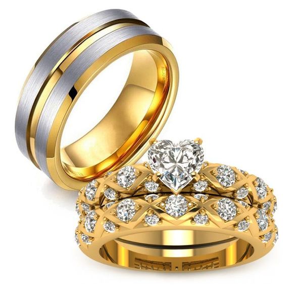 wedding rings trendy stainless steel gold color love ring for women men couple zircon crystal jewelry gift good quality, Slivery;golden
wedding rings trendy stainless steel gold color love ring for women men couple zircon crystal jewelry gift good quality, Slivery;golden
