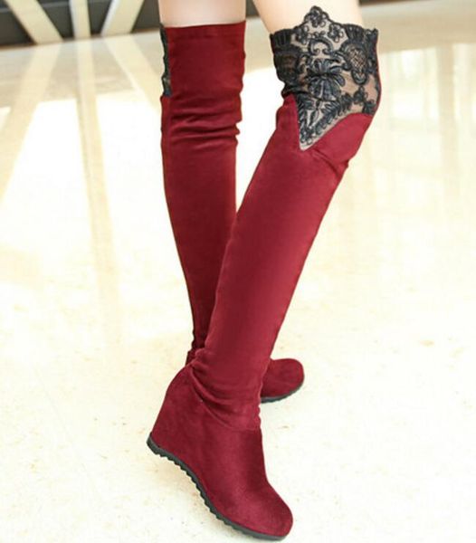 boots zapatos mujer wedges wedding shoes woman women pumps height increasing winter ladies laces over-the-knee high g61221, Black
boots zapatos mujer wedges wedding shoes woman women pumps height increasing winter ladies laces over-the-knee high g61221, Black