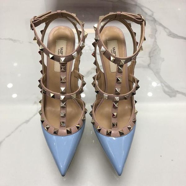 classic woman high heels genuine rivets wedding shoes ten inches thin heel to 34-43 sandals., Black
classic woman high heels genuine rivets wedding shoes ten inches thin heel to 34-43 sandals., Black