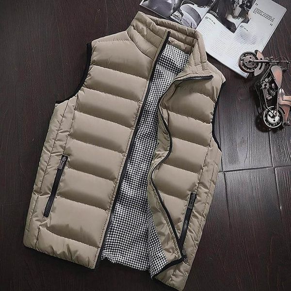 men's vests 2021 -selling arrival mens winter vest down men casual waistcoat sleeveless jackets stand collar, Black;white
men's vests 2021 -selling arrival mens winter vest down men casual waistcoat sleeveless jackets stand collar, Black;white