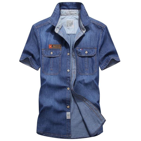 men's casual shirts short sleeve denim shirt men blouse oversize summer solid pure cotton vintage brand clothing, White;black
men's casual shirts short sleeve denim shirt men blouse oversize summer solid pure cotton vintage brand clothing, White;black