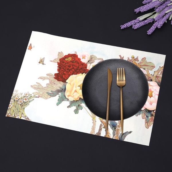 mats & pads painting heat-resistant placemats stain resistant anti-skid washable pvc/polyeste table woven placemats, set of 4 pcs
mats & pads painting heat-resistant placemats stain resistant anti-skid washable pvc/polyeste table woven placemats, set of 4 pcs