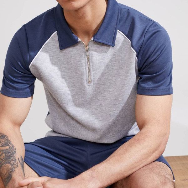 advanced pattern men's zipper polo shirt comfortable breathable fashionable cool daily travel work party, White;black
advanced pattern men's zipper polo shirt comfortable breathable fashionable cool daily travel work party, White;black