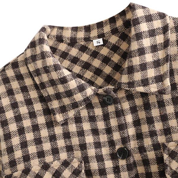Women's Jackets Oversize Women Lapel Jacket Spring-autumn Fashion Ladies Casual Korean Loose Female Microdermabrasion Plaid Top XOAH, Black;brown
Women's Jackets Oversize Women Lapel Jacket Spring-autumn Fashion Ladies Casual Korean Loose Female Microdermabrasion Plaid Top XOAH, Black;brown