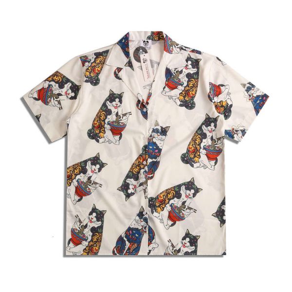 dresses high street hawaiian casual shirt ramen cat full print beach cardigan short sleeve man, White;black
dresses high street hawaiian casual shirt ramen cat full print beach cardigan short sleeve man, White;black