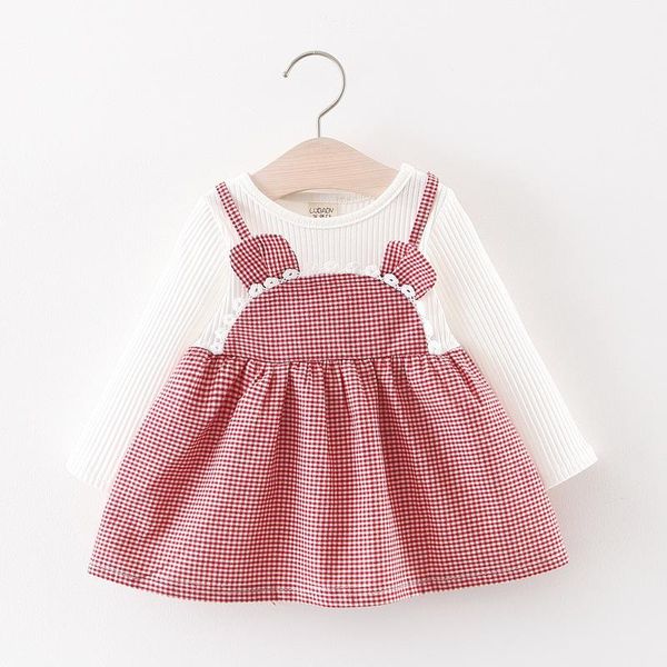 girl's dresses 2021 fashion children dress spring costomes long sleeve patchwork plaid vestidos design casual for girls, Red;yellow
girl's dresses 2021 fashion children dress spring costomes long sleeve patchwork plaid vestidos design casual for girls, Red;yellow
