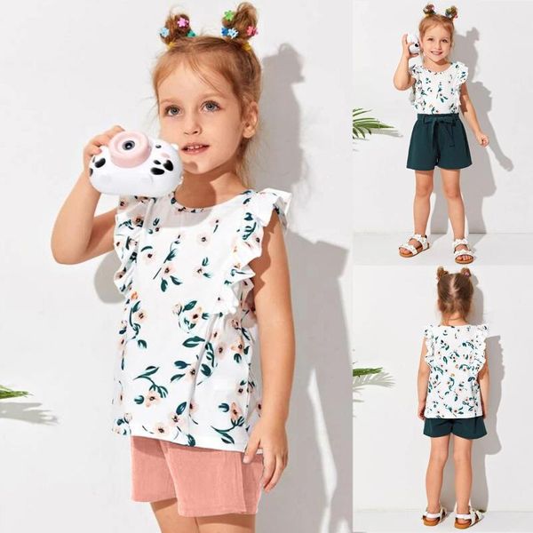 clothing sets 2021 summer girls clothes set cute toddler kids baby floral print ruffle sleeveless shorts outfits, White
clothing sets 2021 summer girls clothes set cute toddler kids baby floral print ruffle sleeveless shorts outfits, White