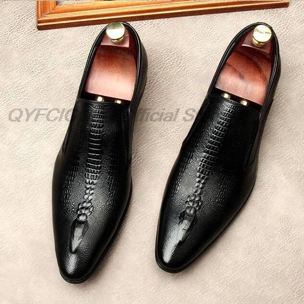 men loafer black genuine leather handmade slip-on men pointed toe dress shoes wedding party formal suit crocodile shoes male
men loafer black genuine leather handmade slip-on men pointed toe dress shoes wedding party formal suit crocodile shoes male