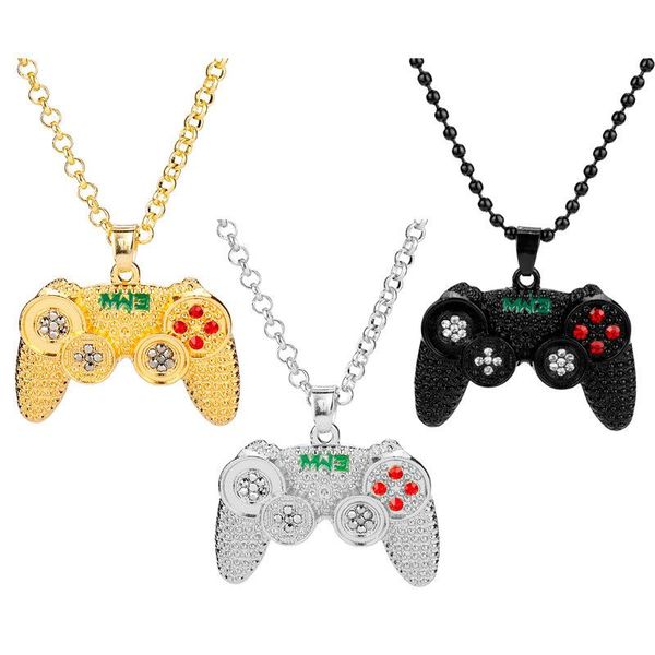 chains 2021 creative fashion game controller charm necklace handle pendant crystal chain for women men gifts sold, Silver
chains 2021 creative fashion game controller charm necklace handle pendant crystal chain for women men gifts sold, Silver