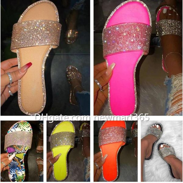 2021 designers women slippers summer bling sandals crystal slides flat gladiator sandals beach shoes female, Black
2021 designers women slippers summer bling sandals crystal slides flat gladiator sandals beach shoes female, Black