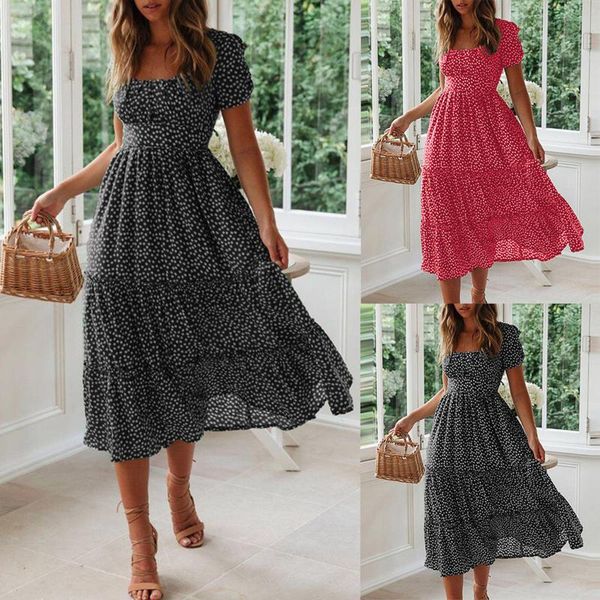 casual dresses fashion women little daisy printing puff sleeve square neck dress spotted loose print pleated, Black;gray
casual dresses fashion women little daisy printing puff sleeve square neck dress spotted loose print pleated, Black;gray