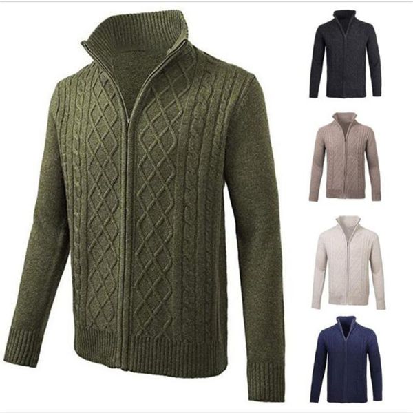 men's sweaters 2021 korean version zip-up knit outerwear men/youth acrylic high collar solid long sleeve casual slim zipper cardigan sw, White;black
men's sweaters 2021 korean version zip-up knit outerwear men/youth acrylic high collar solid long sleeve casual slim zipper cardigan sw, White;black
