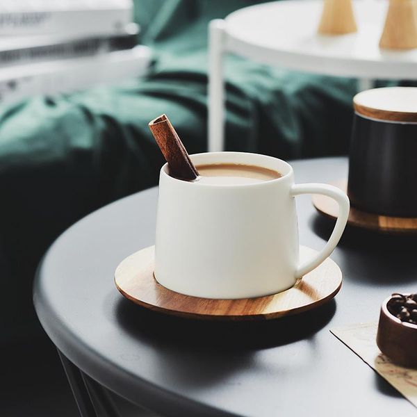 mugs black white modern minimalist porcelain and acacia wood coffee mug with lid saucer home ceramic cup office set
mugs black white modern minimalist porcelain and acacia wood coffee mug with lid saucer home ceramic cup office set