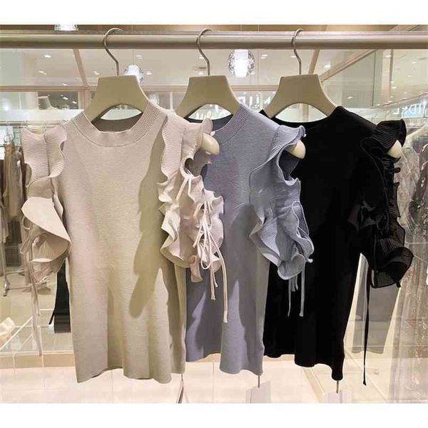 neploe elegant ruffles patch shoulder strapless blouse women o neck flare short sleeve work style ol solid shirt simple 210806, White;black
neploe elegant ruffles patch shoulder strapless blouse women o neck flare short sleeve work style ol solid shirt simple 210806, White;black