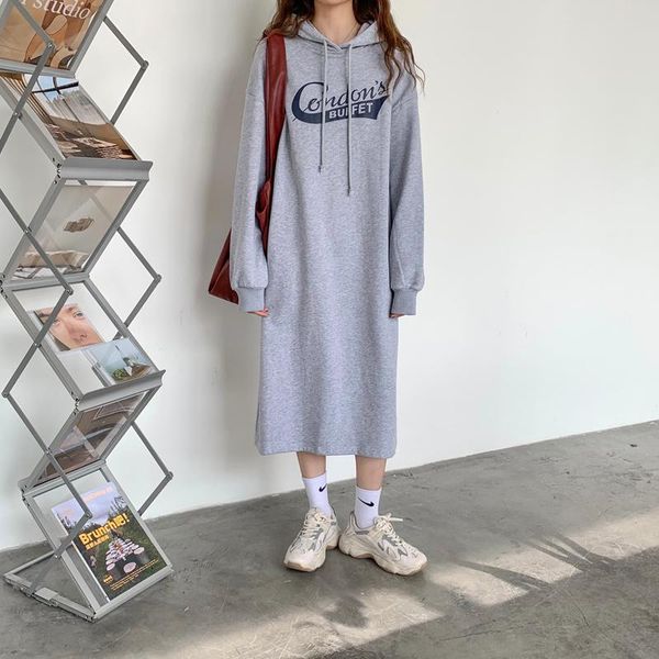 casual dresses letter print hoodie women's long sweatshirt kawaii femmes 2021 printed clothing street, Black;gray
casual dresses letter print hoodie women's long sweatshirt kawaii femmes 2021 printed clothing street, Black;gray