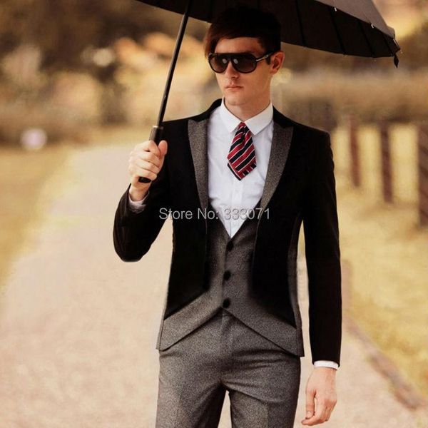 custom made groom tuxedos man groomsman suit 2021 men wedding suits bridegroom black with gery jacket pants men's & blazers, White;black
custom made groom tuxedos man groomsman suit 2021 men wedding suits bridegroom black with gery jacket pants men's & blazers, White;black