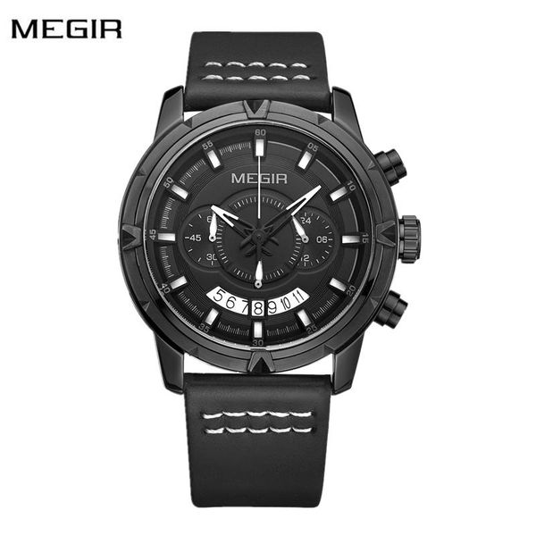 wristwatches megir multi-function sport men's watch chronograph waterproof army military men auto date fashion leather band clock, Slivery;brown
wristwatches megir multi-function sport men's watch chronograph waterproof army military men auto date fashion leather band clock, Slivery;brown