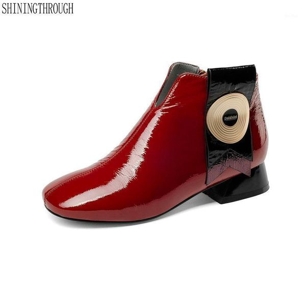 boots brand design autumn winter women shoes high heels ankle chunky patent leather ladies woman1, Black
boots brand design autumn winter women shoes high heels ankle chunky patent leather ladies woman1, Black
