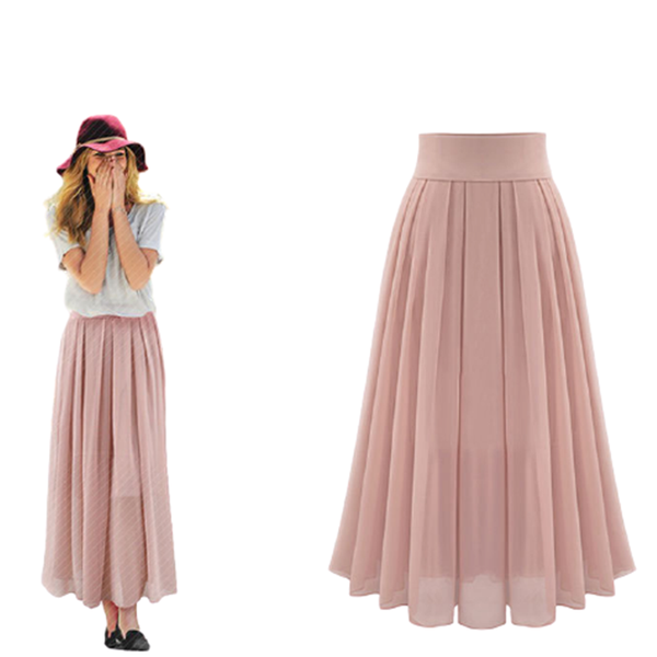skirts elegant bohemian women summer long skirt casual stretch waist chiffon a-line party fashion ladies street pink black
skirts elegant bohemian women summer long skirt casual stretch waist chiffon a-line party fashion ladies street pink black