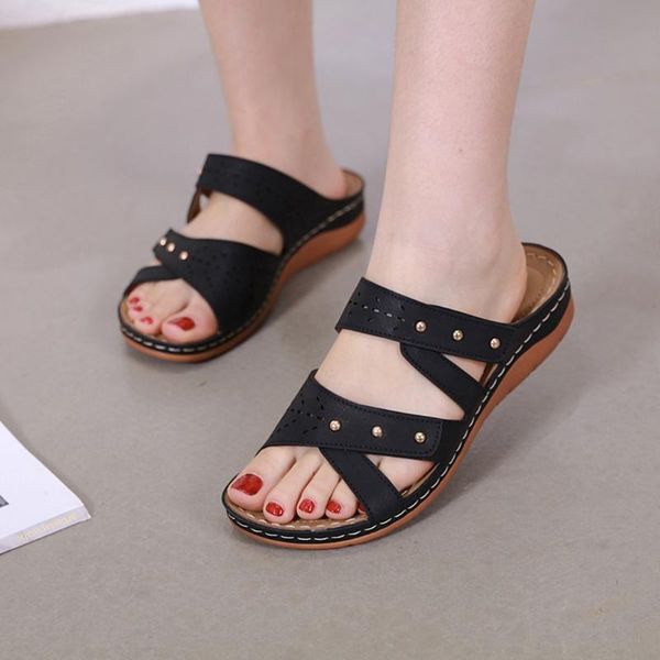 slippers women summer thick round head flat shoes woman 2021 bohemian ethnic comfortable flip-flops female beach, Black
slippers women summer thick round head flat shoes woman 2021 bohemian ethnic comfortable flip-flops female beach, Black