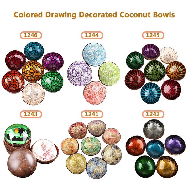 bowls 2pcs/set colored drawing coconut bowl cocoout sell pating storage organic shell handcraft sundry
bowls 2pcs/set colored drawing coconut bowl cocoout sell pating storage organic shell handcraft sundry