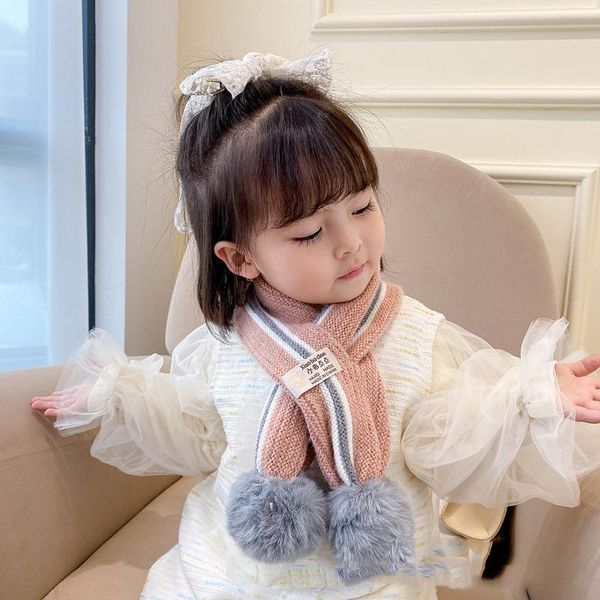scarves winter and korean color matching wool ball knitted children's scarf neck cover boys girls versatile warm stripe, Blue;gray
scarves winter and korean color matching wool ball knitted children's scarf neck cover boys girls versatile warm stripe, Blue;gray