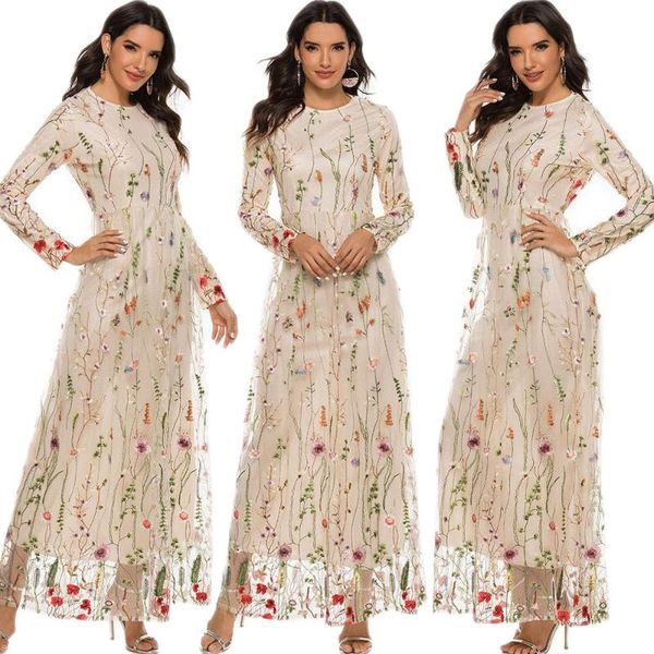 ethnic clothing fashion lace embroidery long dress women dubai sweet floral slim party wedding robe gown sleeve islamic middle east, Red
ethnic clothing fashion lace embroidery long dress women dubai sweet floral slim party wedding robe gown sleeve islamic middle east, Red