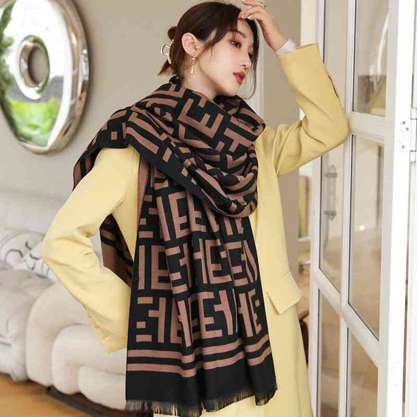 design coffee track men's women's same autumn and lengthened cashmere scarf air conditioning room office scarf shawl, Blue;gray
design coffee track men's women's same autumn and lengthened cashmere scarf air conditioning room office scarf shawl, Blue;gray
