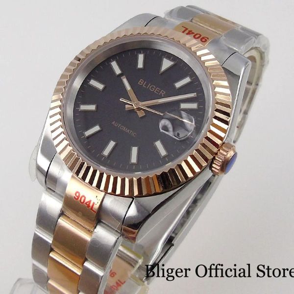 wristwatches 36mm/39mm two tone rose gold fluted bezel mechancial men watch 21 jewels miyota 8215 glide lock clasp sapphire glass, Slivery;brown
wristwatches 36mm/39mm two tone rose gold fluted bezel mechancial men watch 21 jewels miyota 8215 glide lock clasp sapphire glass, Slivery;brown