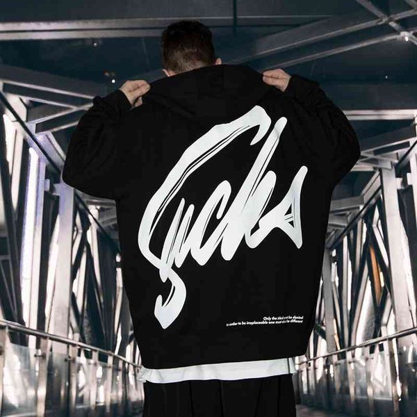 fashion brand fattening cec sweater slouchy men's hooded overcoat, Black
fashion brand fattening cec sweater slouchy men's hooded overcoat, Black