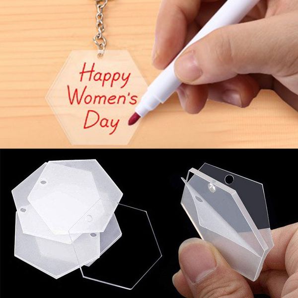 kimter transparent hexagon keyring acrylic keychain blank charm ornaments key rings with chain for diy vinyl projects w49f, Silver
kimter transparent hexagon keyring acrylic keychain blank charm ornaments key rings with chain for diy vinyl projects w49f, Silver