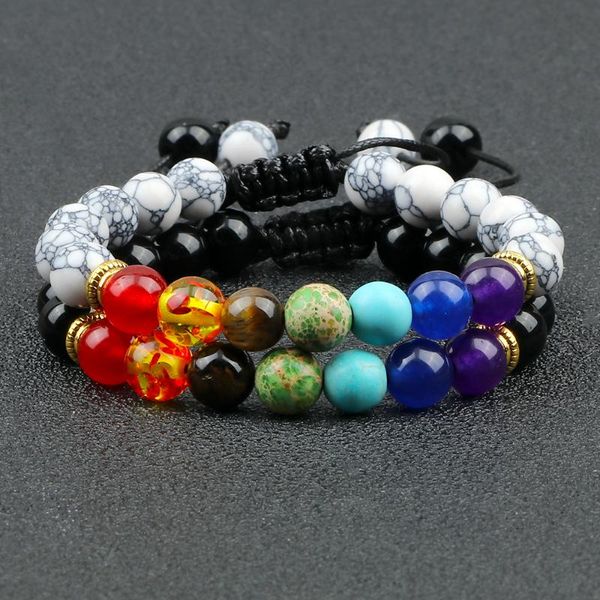 beaded, strands 2pcs/set 7 chakra bracelet natural healing lave stone beads couple charm yoga weave rope bangle prayer jewelry gift, Black
beaded, strands 2pcs/set 7 chakra bracelet natural healing lave stone beads couple charm yoga weave rope bangle prayer jewelry gift, Black