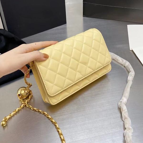 19c women's card holders coin purses crossbody bag wallet with matelasse chain gold ball flap desinger ladies multi pochette clutch sac, Brown;gray
19c women's card holders coin purses crossbody bag wallet with matelasse chain gold ball flap desinger ladies multi pochette clutch sac, Brown;gray